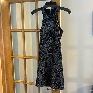 Like new Jump Apparel navy silver sparkle dress size 3/4
